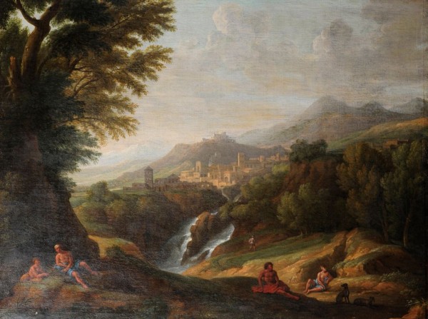 Landschaft, Franz von Bloemen, Umkreis, 17. Jh., Italien