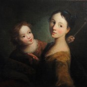 Zwei Mädchen mit Windrad, 18. Jh., Deutsch, Tischbein